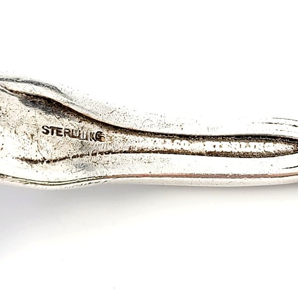 Antique Tiffany & Co. Silver Berry Pattern Casserole Spoon Gold Wash Bowl #8781 - Picture 8 of 9